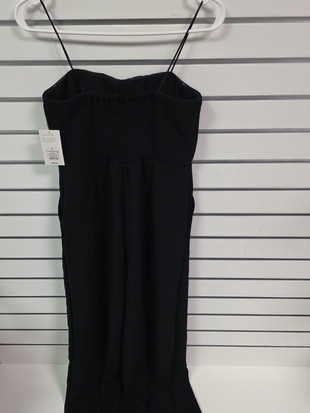 a new day Black Strapless Jumpsuit  with Spaghetti Straps